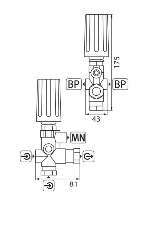 Zawór regulacji ciśnienia ST-250; 250bar regulator